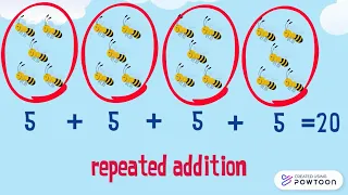 multiplication (1) - repeated addition -grade 2