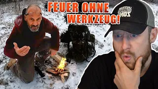 FEUER machen OHNE Feuerstahl & Feuerzeug in 40 Sekunden | Fritz Meinecke reagiert