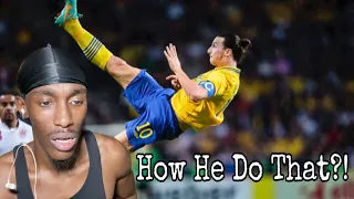 Basketball Player Reacts To Zlatan Ibrahimovic Craziest SKills Ever • Impossible Goals