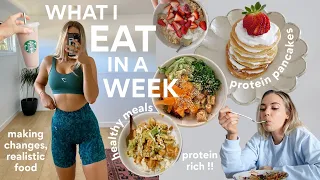 WHAT I EAT IN A WEEK (mon-fri) realistic & easy meals | WEEKLY VLOG