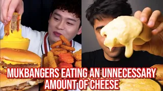 mukbangers eating an UNNECESSARY amount of CHEESE