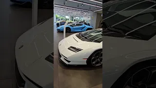 Lamborghini Centenario vs Lamborghini Countach at Lamborghini Miami