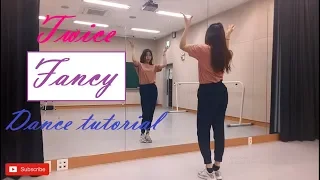 TWICE FANCY DANCE TUTORIAL (MIRROR AND  EXPLAINATION) dance tutorial by Kathleen Carm