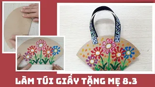 Cách Làm Túi Giấy Tặng Quà Ngày 8/3| Túi Giấy Đựng Quà Tặng| How To Make Simple Paper Bags