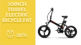 🔥 [ ON SALE ] 20INCH TRAVEL ELECTRIC BICYCLE FAT TIRE SNOW BIKE 500W MOTOR 48V