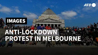 Protesters gather in Australia's Melbourne against vaccine mandate | AFP