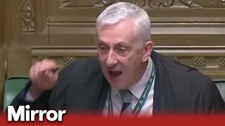 Furious Speaker shouts at Tory Minister