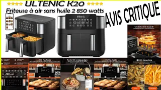 🔎‍ AVIS CRITIQUE ULTENIC K20 2023 ➤ Friteuse sans huile Air Fryer 6-en-1 2850 watts 7,6 litres
