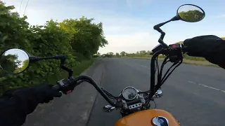 Yamaha Virago 535 test ride with new 10" ape hangers - GoPro Hero7 Black