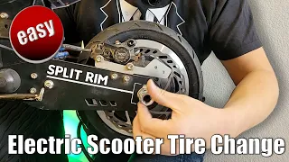 Electric Scooter Tire Change - How to change your split rim tire featuring Currus Panther