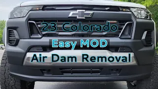 Popular MOD 23 Colorado Air Dam Removal How to