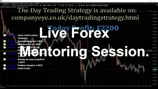 Live Forex Mentoring Session.