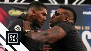 Jarrell “Big Baby” Miller Shoves Anthony Joshua at Launch Press Conference