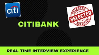 Citibank | REAL TIME INTERVIEW EXPERIENCE | Java Developer |Citi Corp