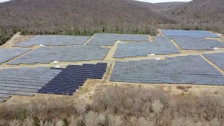 Quick flight over a local solar farm