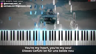 KATJA KRASAVICE x DIETER BOHLEN x PIETRO LOMBARDI - YOU´RE MY HEART, YOU´RE MY SOUL karaoke, lyrics