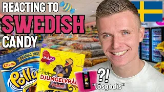 Trying Sweden's FAVOURITE Candy for the first time *my honest reaction*