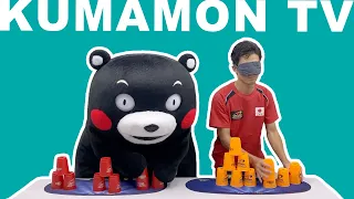 【Kumamon TV】Kumamon, to the top of the world! Sport stacking showdown