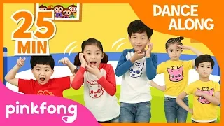 Five Little Monkeys and more | Best Kids Dance Along | +Compilation | Pinkfong Songs for Children