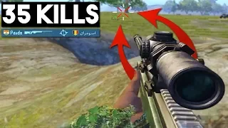 HOW TO NO-SCOPE HEADSHOT WITH AWM! | 35 KILLS Duo vs Squad | PUBG Mobile