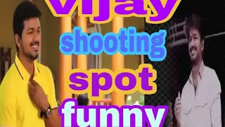 #vijay #shooting #spot thalapathy vijay shooting spot funny moment