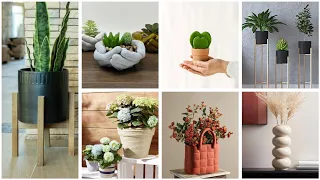 أفكار💡لصنع اصيص زرع ☘️ لتزيين بيتك الصالة #diy #craft #idea #home #deco#flowerpot