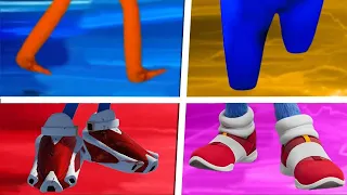 Sonic The Hedgehog Movie Choose Your Favourite Shoes Sonic Movie 3 vs Rainbow Friends Sonic EXE fnf