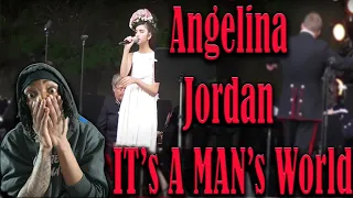 Angelina Jordan It's a Man's World James Brown COVER .. Reaction with SAVAGE