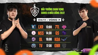 ĐẤU TRƯỜNG DANH VỌNG SERIES B MÙA ĐÔNG 2022 - NGÀY 7 VÒNG BẢNG - 05/11