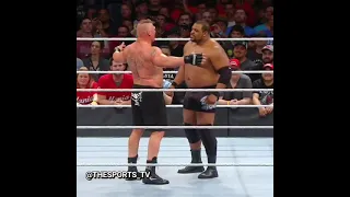 The beast Brock Lesnar Face to face Keith Lee in the greatest WWE men's Royal Rumble 2021