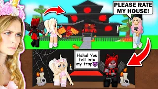 Fan TRAPPED US In A SCARY HOUSE While Rating Houses In Adopt Me! (Roblox)