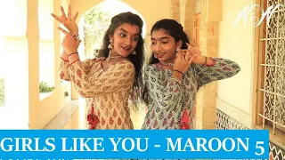 Maroon 5 - Girls Like You | Bharathanatyam Dance Choreography | Nidhi and Neha