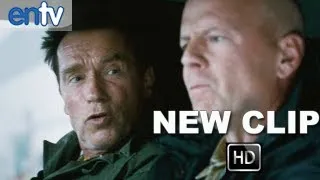 The Expendables 2 "Smart Car" Official Clip [HD]: Arnold Schwarzenegger & Bruce Willis Cram In