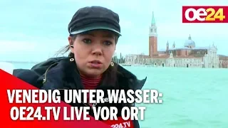 Venedig: Lagunenstadt völlig überschwemmt