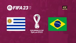 Brazil vs Uruguay | FIFA 23 World Cup QATAR 2022 | Final Match [4K 60FPS]