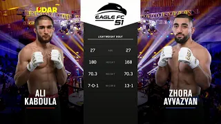 Zhora Ayvazyan vs Ali Kabdula | #EagleFC51 Full Fight