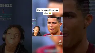 Ishowspeed thinks ronaldo died 💀