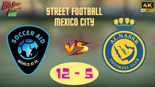 🥅🧑⚽🚶‍♂️RONALDINHO vs RONALDO ⚽ Football Legends vs Al Nassr ⚽ FIFA Street Football 🥅