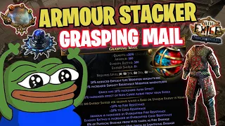 MIRROR CRAFTING AN ARMOUR STACKING GRASPING MAIL FOR MY SHOP  - [ Path of Exile Necropolis 3.24 ]