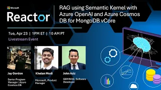 RAG using Semantic Kernel with Azure OpenAI and Azure Cosmos DB for MongoDB vCore