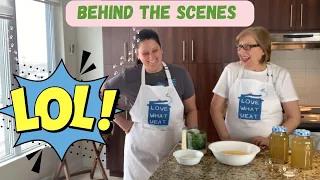 Behind the scene bloopers (cooking show)