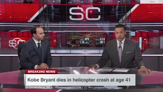 ESPN "SportsCenter" Breaking News: Kobe Bryant Dead