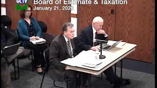 Board of Estimate & Taxation Budget Committee, January 21, 2020