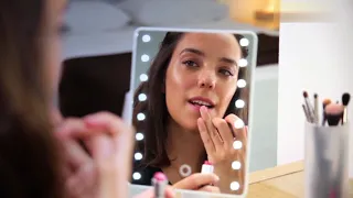 Сенсорное настольное зеркало для макияжа Magic Makeup с LED подсветкой Black