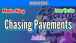 Chasing Pavements by Adele (Karaoke : Male Key : Lower Version)