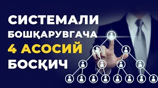 Системали бошқарувгача 4 асосий босқич