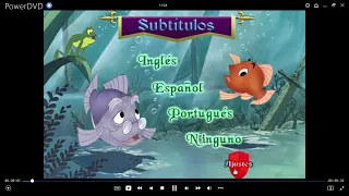 La Espada en La Piedra DVD Menu 2003 en inglés, español y portugués