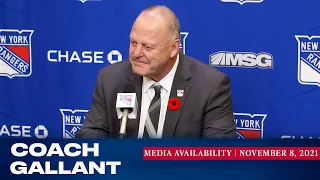 New York Rangers: Coach Gallant Postgame Availability | Nov. 8, 2021