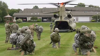 ROTC Departs on CH-47 Chinook