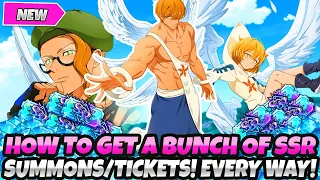 *HOW TO GET A LOT OF FREE SSR TICKETS* EVERY WAY YOU CAN GET SUMMONS | FULL GUIDE (7DS Grand Cross)